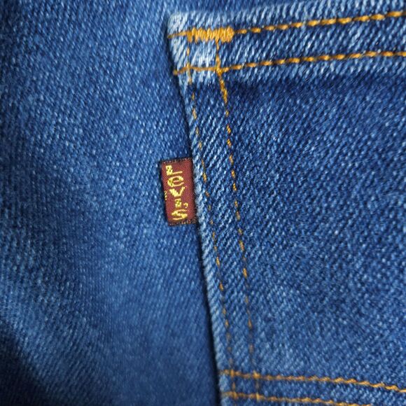 VTG USA Made Levi's Mens 38x31 (Actual 36x29) Stretch High Rise 90s Blue Jeans - Picture 3 of 8